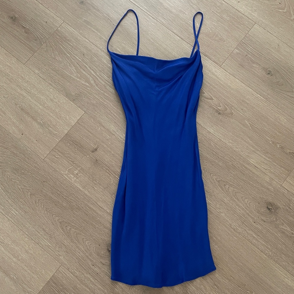 Bershka Vibrant Blue Mini Dress